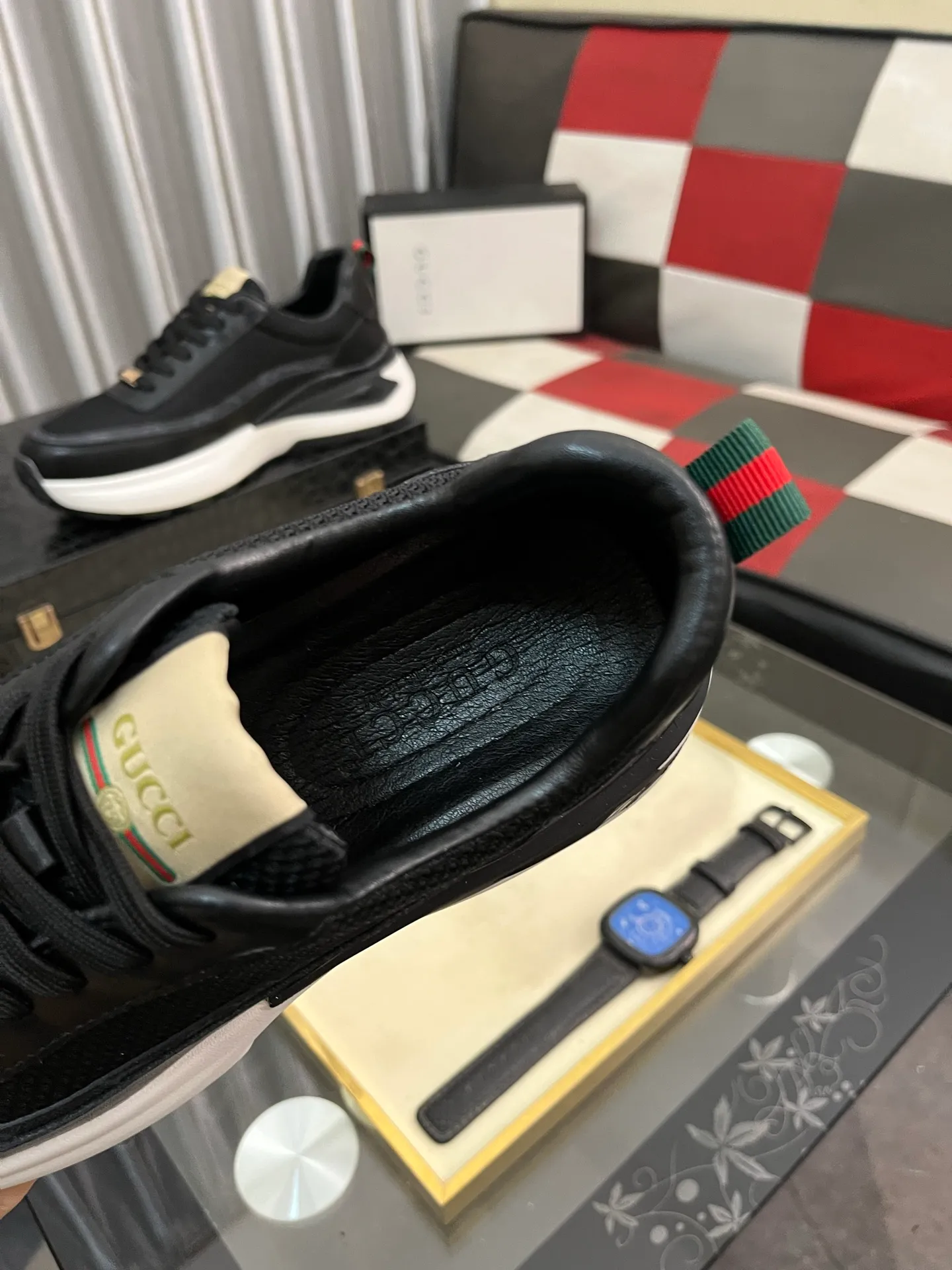 Men's Men's Shoes 💰458 ⌚️⌚️[GUCCI] Gucci men's casual shoes are absolutely popular 🔥The ultimate matching item for trendy men! The charm of super texture is irresistible, the main recommendation, the flower leather color is bright! The upper is made of high-quality brand printed fabric with cowhide, breathable leather lining and wear-resistant rubber sole, noble and elegant! Extremely comfortable🎁🎁You can be as handsome as you want💪 38-443️⃣colors available